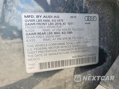 Zdjęcie 12 z 12 samochodu: 2018 AUDI Q5 PREMIUM PLUS VIN:WA1BNAFY0J2248634 - miniatura