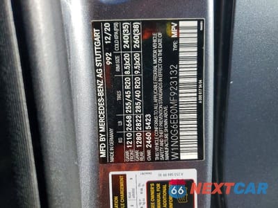 Zdjęcie 12 z 12 samochodu: 2021 MERCEDES-BENZ GLC 43 4MATIC AMG VIN:W1N0G6EB0MF923132 - miniatura