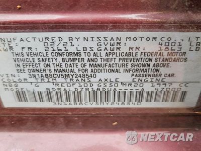 Zdjęcie 12 z 12 samochodu: 2021 NISSAN SENTRA SV VIN:3N1AB8CV5MY248540 - miniatura