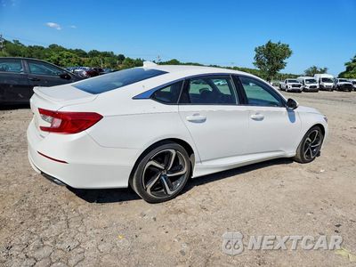 Trzecie zdjęcie samochodu z tyłu: 2020 HONDA ACCORD SPORT VIN:1HGCV1F34LA006129 - miniatura