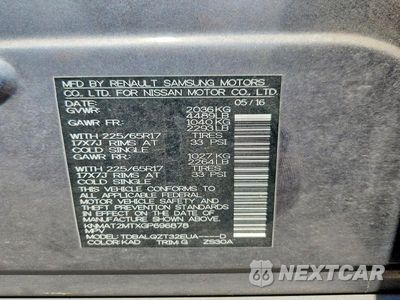 Zdjęcie 14 z 14 samochodu: 2016 NISSAN ROGUE SV VIN:KNMAT2MTXGP696878 - miniatura