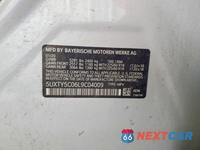 Zdjęcie 14 z 14 samochodu: 2020 BMW X3 XDRIVE30I VIN:5UXTY5C06L9C04009 - miniatura