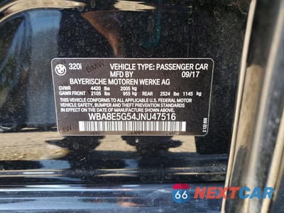 Zdjęcie 13 z 13 samochodu: 2018 BMW 320 XI VIN:WBA8E5G54JNU47516 - miniatura
