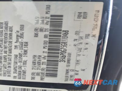 Zdjęcie 12 z 12 samochodu: 2016 FORD FUSION S VIN:3FA6P0G75GR110468 - miniatura