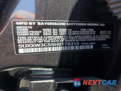 Zdjęcie 13 z 13 samochodu: 2017 BMW X4 XDRIVE28I VIN:5UXXW3C55H0T78315 - miniatura