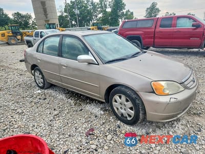 Czwarte zdjęcie samochodu z boku: 2002 HONDA CIVIC EX VIN:2HGES26792H579151 - miniatura
