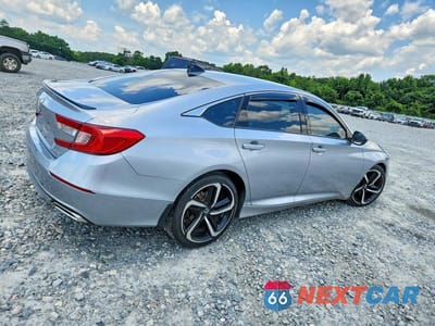 Trzecie zdjęcie samochodu z tyłu: 2021 HONDA ACCORD SPORT VIN:1HGCV1F34MA107883 - miniatura