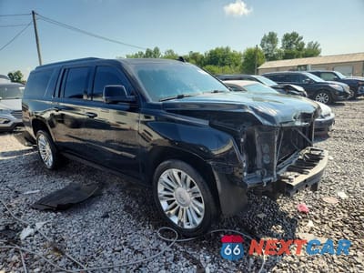 Czwarte zdjęcie samochodu z boku: 2016 CADILLAC ESCALADE ESV PLATINUM VIN:1GYS4KKJ8GR147973 - miniatura