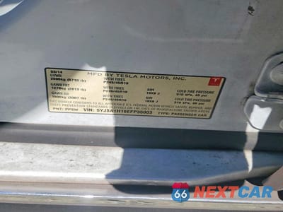 Zdjęcie 12 z 12 samochodu: 2014 TESLA MODEL S VIN:5YJSA1H16EFP35003 - miniatura