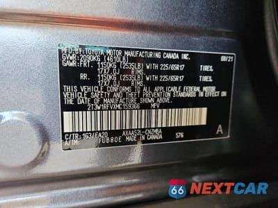 Zdjęcie 13 z 13 samochodu: 2021 TOYOTA RAV4 XLE VIN:2T3W1RFVXMC159366 - miniatura