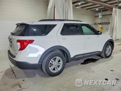 Trzecie zdjęcie samochodu z tyłu: 2020 FORD EXPLORER XLT VIN:1FMSK8DH4LGA68696 - miniatura