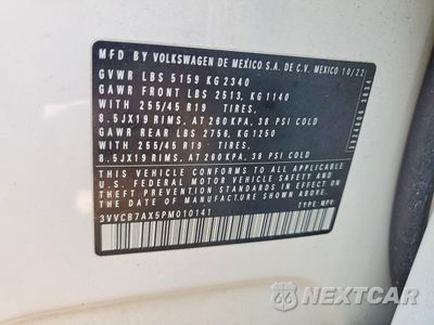 Zdjęcie 13 z 13 samochodu: 2023 VOLKSWAGEN TIGUAN SE R-LINE BLACK VIN:3VVCB7AX5PM010141 - miniatura