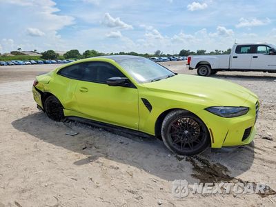 Czwarte zdjęcie samochodu z boku: 2024 BMW M4 COMPETITION VIN:WBS43AZ03RCP80548 - miniatura