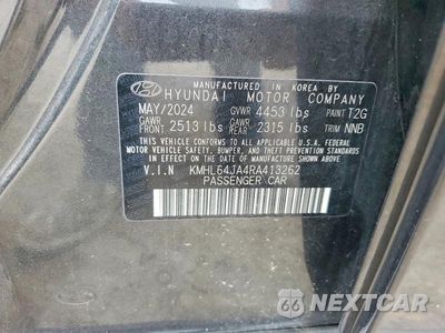 Zdjęcie 12 z 12 samochodu: 2024 HYUNDAI SONATA SEL VIN:KMHL64JA4RA413262 - miniatura