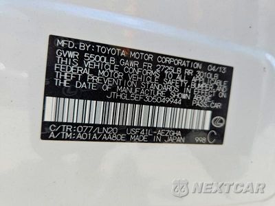 Zdjęcie 13 z 13 samochodu: 2013 LEXUS LS 460L VIN:JTHGL5EF3D5049944 - miniatura