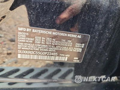 Zdjęcie 13 z 13 samochodu: 2016 BMW X5 XDRIVE35I VIN:5UXKR0C55G0P23485 - miniatura