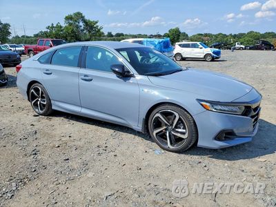 Czwarte zdjęcie samochodu z boku: 2022 HONDA ACCORD HYBRID SPORT VIN:1HGCV3F22NA033335 - miniatura