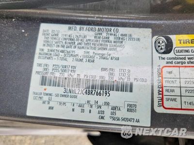 Zdjęcie 12 z 12 samochodu: 2011 LINCOLN MKZ VIN:3LNHL2JC4BR766195 - miniatura