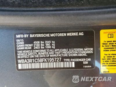 Zdjęcie 12 z 12 samochodu: 2015 BMW 435 I VIN:WBA3R1C58FK195727 - miniatura