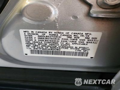 Zdjęcie 25 z 26 samochodu: 2004 HONDA PILOT EXL VIN:2HKYF18624H620163 - miniatura