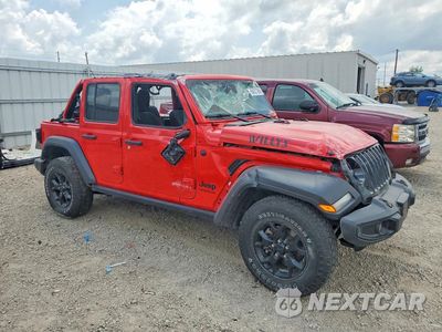Czwarte zdjęcie samochodu z boku: 2021 JEEP WRANGLER UNLIMITED SPORT VIN:1C4HJXDN6MW744901 - miniatura