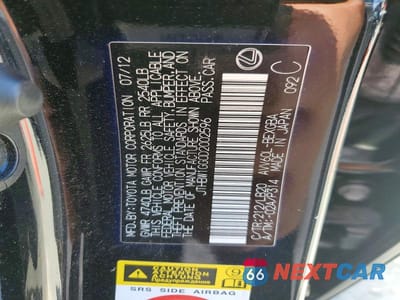 Zdjęcie 13 z 13 samochodu: 2013 LEXUS ES 300H VIN:JTHBW1GG0D2002596 - miniatura