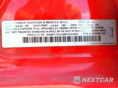 Zdjęcie 12 z 12 samochodu: 2011 VOLKSWAGEN JETTA S VIN:3VWPZ7AJ1BM701695 - miniatura