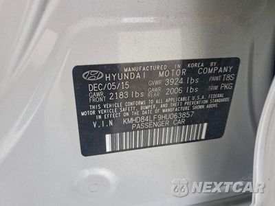 Zdjęcie 12 z 12 samochodu: 2017 HYUNDAI ELANTRA SE VIN:KMHD84LF9HU063857 - miniatura