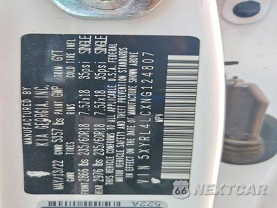Zdjęcie 12 z 12 samochodu: 2022 KIA SORENTO S VIN:5XYRL4LCXNG124807 - miniatura