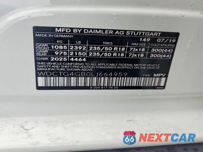 Zdjęcie 13 z 13 samochodu: 2020 MERCEDES-BENZ GLA 250 4MATIC VIN:WDCTG4GB0LJ664959 - miniatura