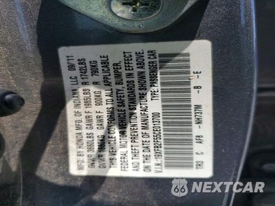 Zdjęcie 12 z 12 samochodu: 2012 HONDA CIVIC LX VIN:19XFB2F55CE013700 - miniatura