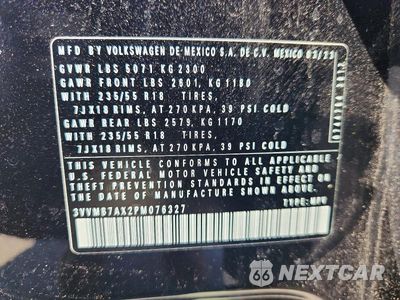 Zdjęcie 13 z 13 samochodu: 2023 VOLKSWAGEN TIGUAN SE VIN:3VVMB7AX2PM076327 - miniatura