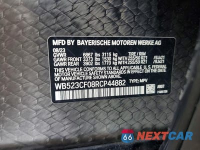 Zdjęcie 13 z 13 samochodu: 2024 BMW IX XDRIVE50 VIN:WB523CF08RCP44882 - miniatura