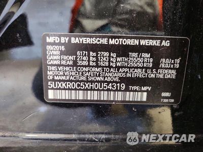 Zdjęcie 13 z 13 samochodu: 2017 BMW X5 XDRIVE35I VIN:5UXKR0C5XH0U54319 - miniatura