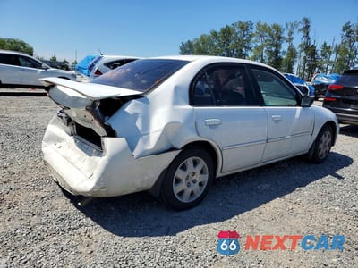Trzecie zdjęcie samochodu z tyłu: 2002 HONDA CIVIC EX VIN:JHMES26722S002919 - miniatura