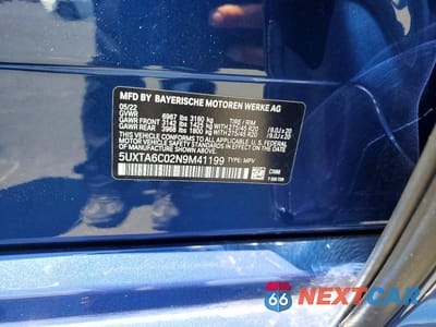 Zdjęcie 13 z 13 samochodu: 2022 BMW X5 XDRIVE45E VIN:5UXTA6C02N9M41199 - miniatura