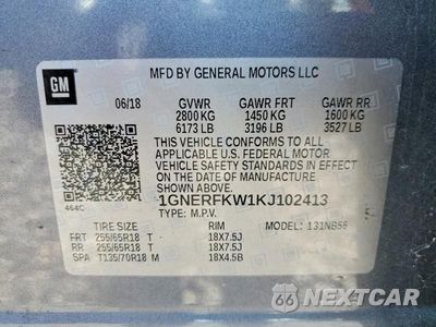 Zdjęcie 13 z 13 samochodu: 2019 CHEVROLET TRAVERSE LS VIN:1GNERFKW1KJ102413 - miniatura