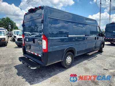 Trzecie zdjęcie samochodu z tyłu: 2021 RAM PROMASTER 3500 EXT CARGO 3.6L HIGH ROOF VIN:3C6MRVJG7ME572154 - miniatura
