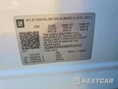 Zdjęcie 12 z 12 samochodu: 2021 CHEVROLET BLAZER 3LT VIN:3GNKBDRS3MS510251 - miniatura
