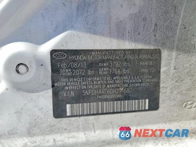 Zdjęcie 12 z 12 samochodu: 2013 HYUNDAI ELANTRA VIN:5NPDH4AE6DH291687 - miniatura