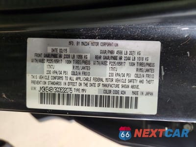 Zdjęcie 13 z 13 samochodu: 2016 MAZDA CX-5 SPORT VIN:JM3KE4BY3G0632075 - miniatura