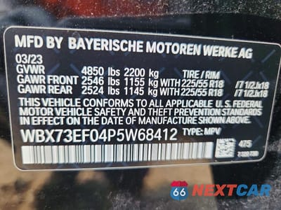 Zdjęcie 13 z 13 samochodu: 2023 BMW X1 XDRIVE28I VIN:WBX73EF04P5W68412 - miniatura