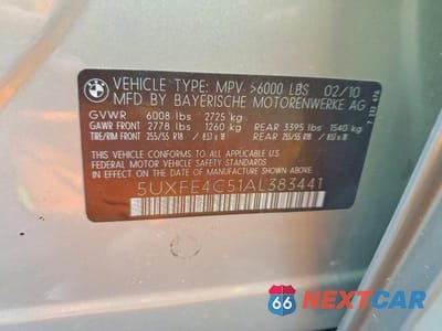 Zdjęcie 13 z 13 samochodu: 2010 BMW X5 XDRIVE30I VIN:5UXFE4C51AL383441 - miniatura