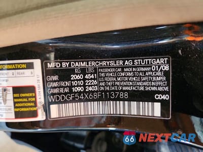 Zdjęcie 12 z 12 samochodu: 2008 MERCEDES-BENZ C 300 VIN:WDDGF54X68F113788 - miniatura