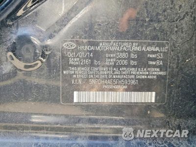 Zdjęcie 12 z 12 samochodu: 2015 HYUNDAI ELANTRA SE VIN:5NPDH4AE5FH593961 - miniatura