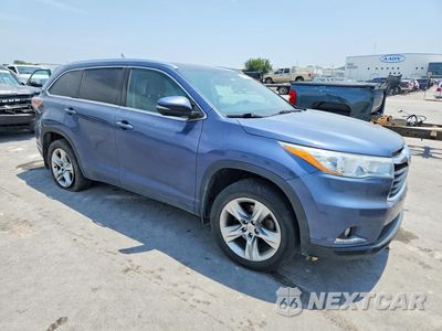 Czwarte zdjęcie samochodu z boku: 2014 TOYOTA HIGHLANDER LIMITED VIN:5TDYKRFHXES014698 - miniatura