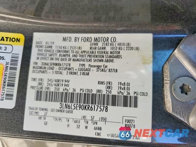 Zdjęcie 13 z 13 samochodu: 2019 LINCOLN MKZ RESERVE II VIN:3LN6L5E90KR617578 - miniatura