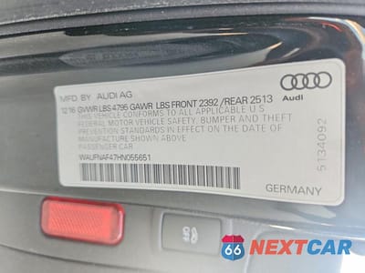 Zdjęcie 13 z 13 samochodu: 2017 AUDI A4 PRESTIGE VIN:WAUFNAF47HN055651 - miniatura