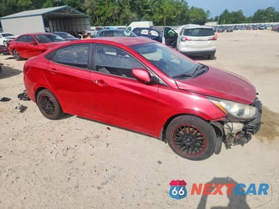 Czwarte zdjęcie samochodu z boku: 2012 HYUNDAI ACCENT GLS VIN:KMHCT4AE4CU186818 - miniatura