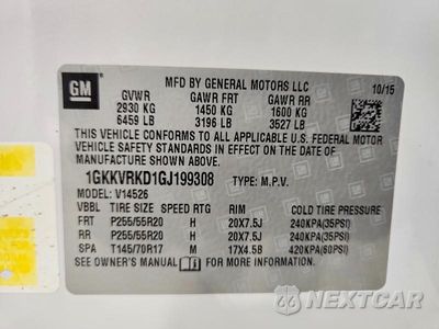 Zdjęcie 13 z 13 samochodu: 2016 GMC ACADIA SLT-1 VIN:1GKKVRKD1GJ199308 - miniatura